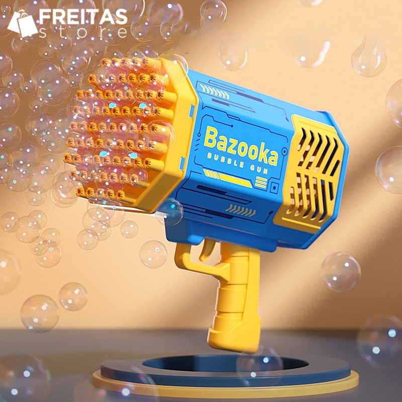 Bazooka Bubble Gun - Arma de Bolhas de Sabão Premium