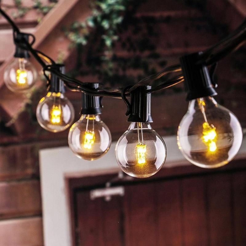 Varal Cordão De Luzes Em LED Com Painel Energia Solar 20 Lâmpadas À Prova D'Água Para Decorações - Freitas Store